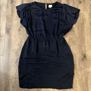 Reiss Midnight Blue Midi Satin Dress